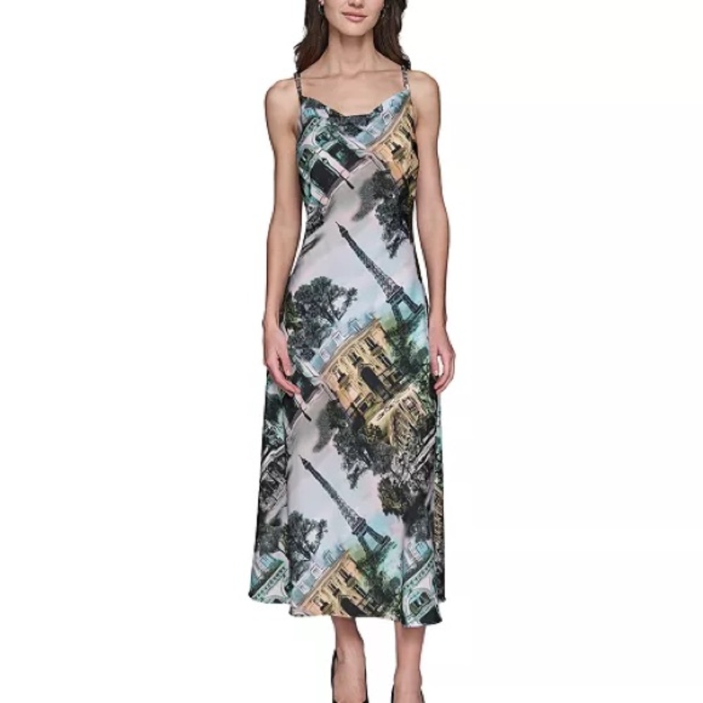 Karl Lagerfeld Paris printed maxi dress